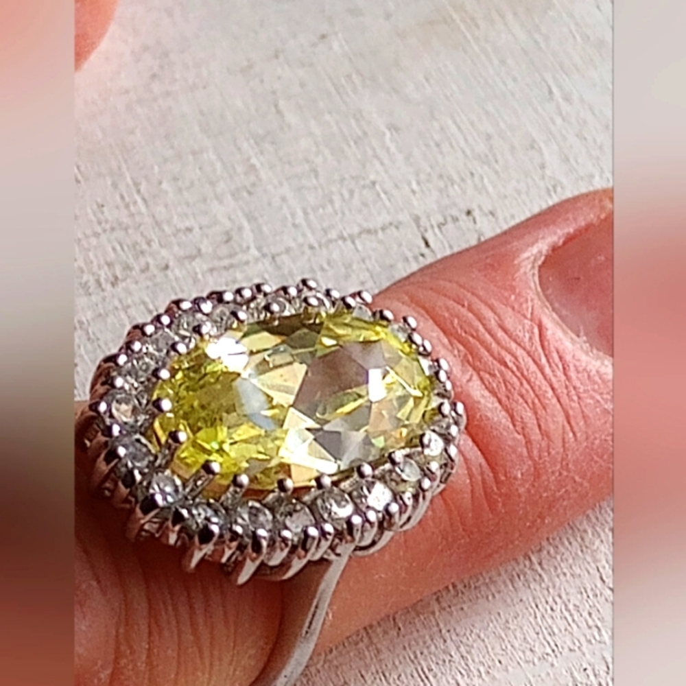 Gemstone & 925 Silver Ring - image 4